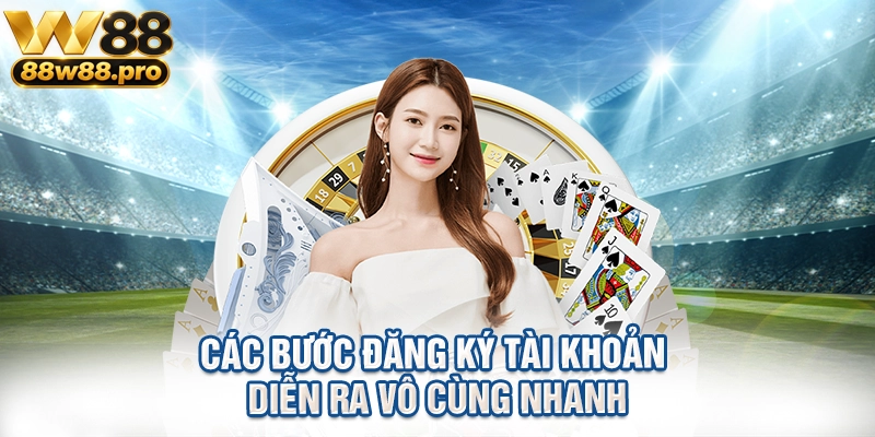 W88 42 Các bước đăng ký tài khoản diễn ra vô cùng nhanh