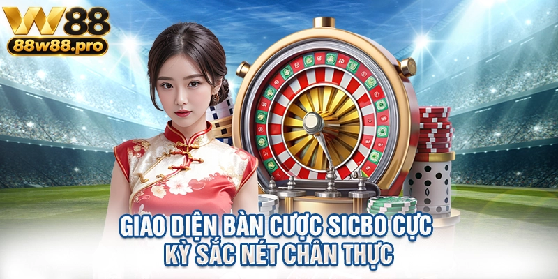 Giao diện bàn cược Sicbo cực kỳ sắc nét chân thực